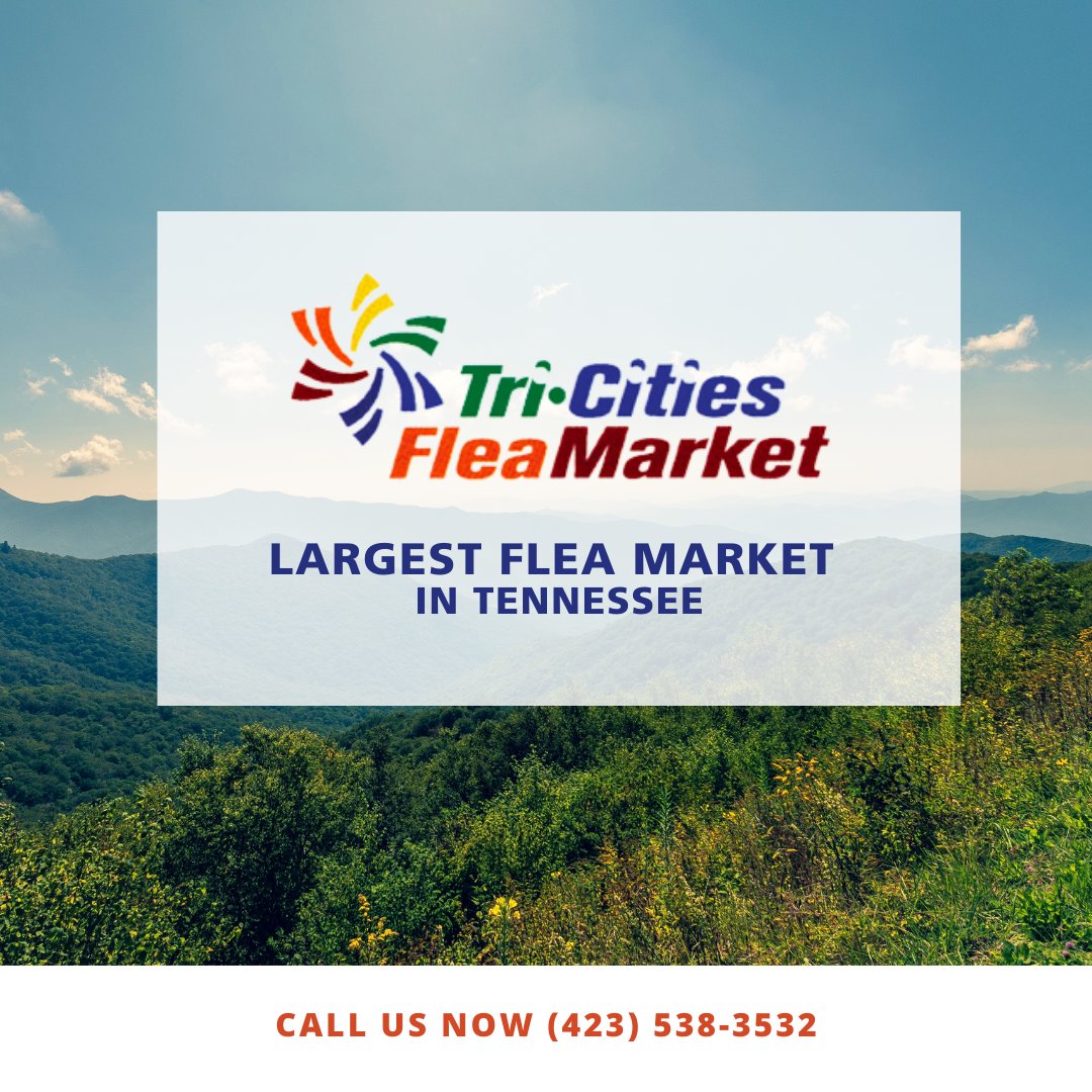 Did you know that one of Tennessee’s largest and best flea markets is Located on Highway 11E, just minutes from the Bristol Motor Speedway? We have over 1,000 vendor spaces and an average of 30,000 weekly shoppers! Come check us out! #tricitiesfleamarket #fleamarket #shoplocal https://t.co/dFlJzRUddo