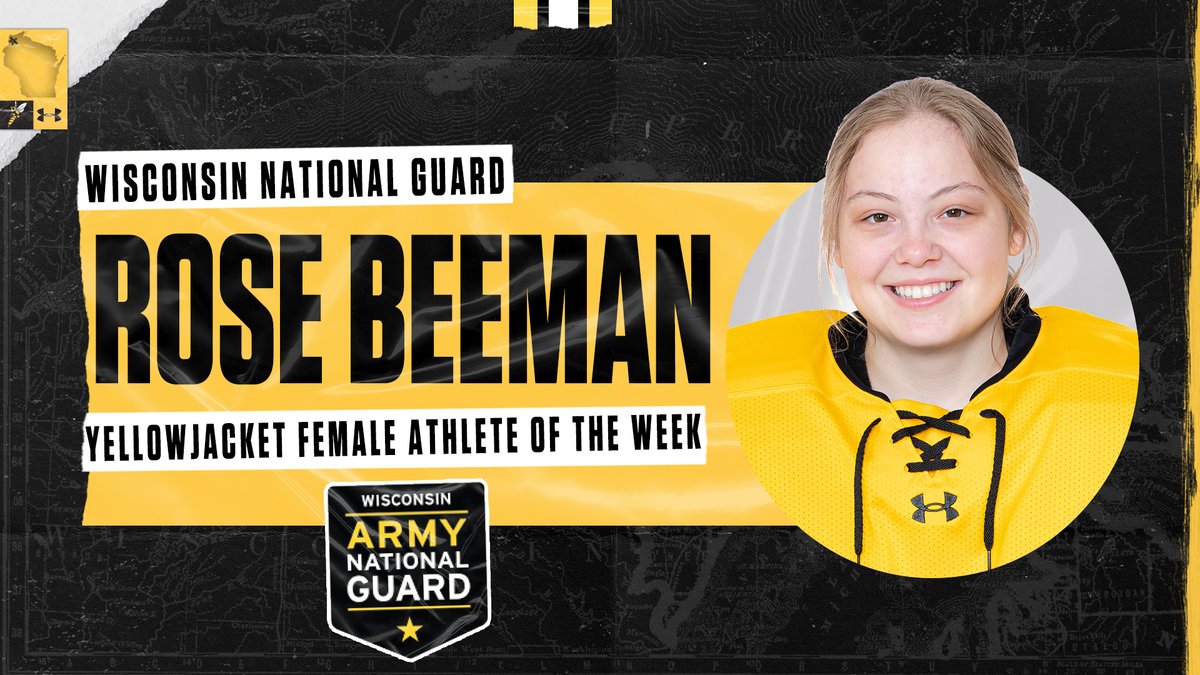 uwsathletics's tweet photo. Congratulations to this week's @SuperNatGuard Yellowjacket Women's Athlete of the Week, Rose Beeman of @WomensHockeyUWS.

Read: https://t.co/TzkdZzMcwI

#WeAreSuperior https://t.co/H1ejbRGoF8