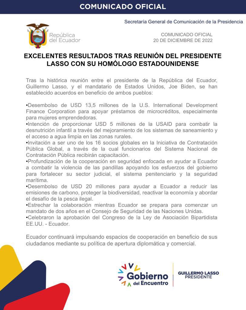 Ecuadorinmediato On Twitter URGENTE ComunicacionEc Informa De Los