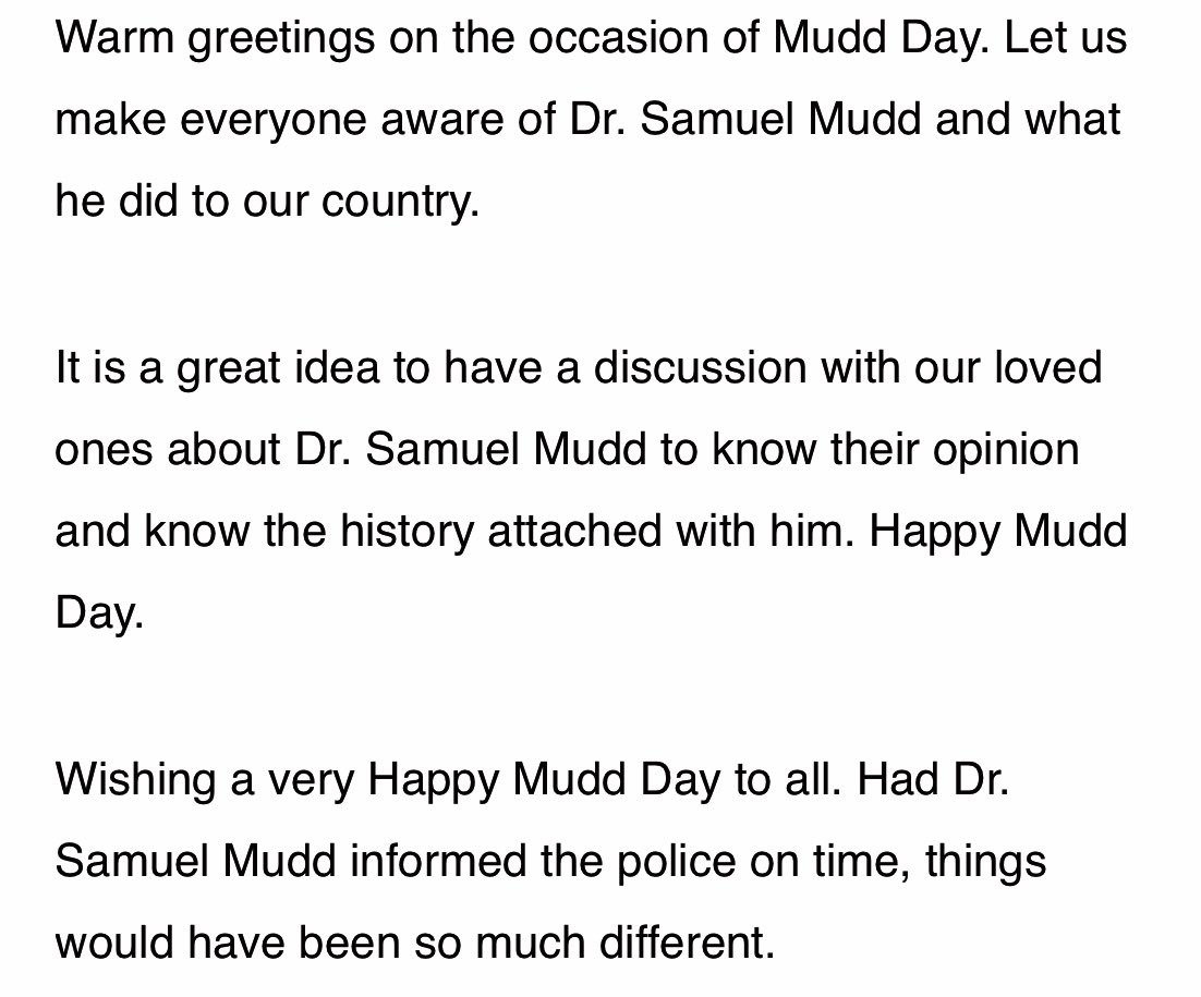 LinConspirators's tweet photo. I’m not sure how #DrMudd’s birthday became a “holiday” but here’s a list of #MuddDay messages in case you want to reach out to your friends and family on this festive day. https://t.co/7zBasjIt10