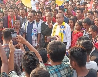 YTFTIPRA's tweet photo. A Mass Gathering cum joining programme was organised today at Kwtal hati under 42 Amarpur Assembly Constituency.
#OneLastFightForGreaterTipraLand #Thansa
#BubagraLongLive #YTFLongLive #TWFLongLive #TipraMothaLongLive https://t.co/1yAAgev6jT