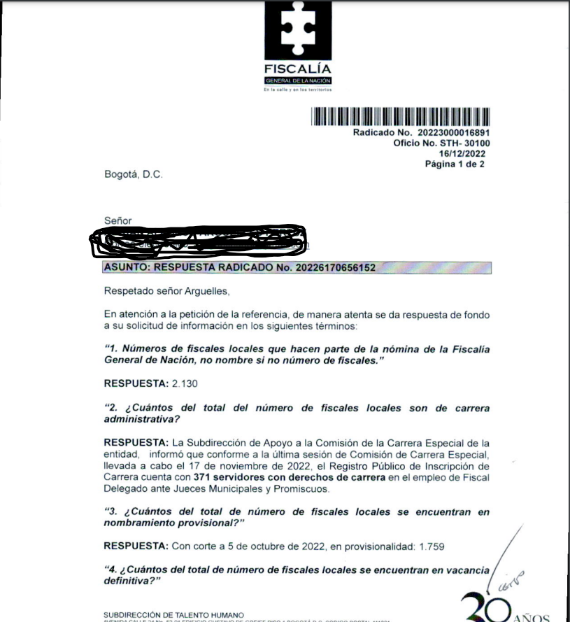 davidcastellon7's tweet photo. 🧐Vaya dato pertubador
Como es posible que en la FGN, existiendo una enorme cantidad de Fiscales Locales (2.130) 371 en carrera adm, y 1759 en provisionalidad o vancancia definitiva. Solo se haya ofertado en la Convocatoria 001 de 2021, 22 cargos de ingreso y 18 de ascenso? Vrg. https://t.co/AYKm8Zp6jT