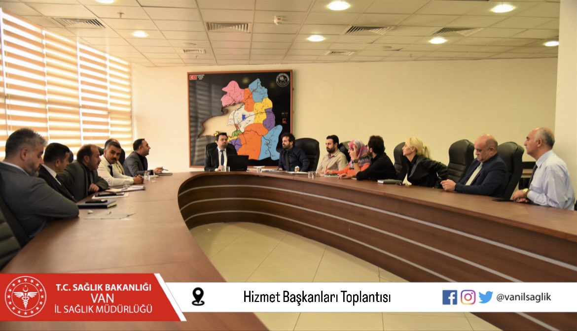 İl Sağlık Müdürümüz Op. Dr. Muhammed Tosun başkanlığında hizmet başkan ve başkan yardımcılarının katılımıyla olağan yönetim toplantısı yapıldı. Toplantıda;
-Hastane acillerinin işleyişi
-Mamografi çekimleri ve cihazların entegrasyonu 
-MHRS sayılarının arttırılması
+++