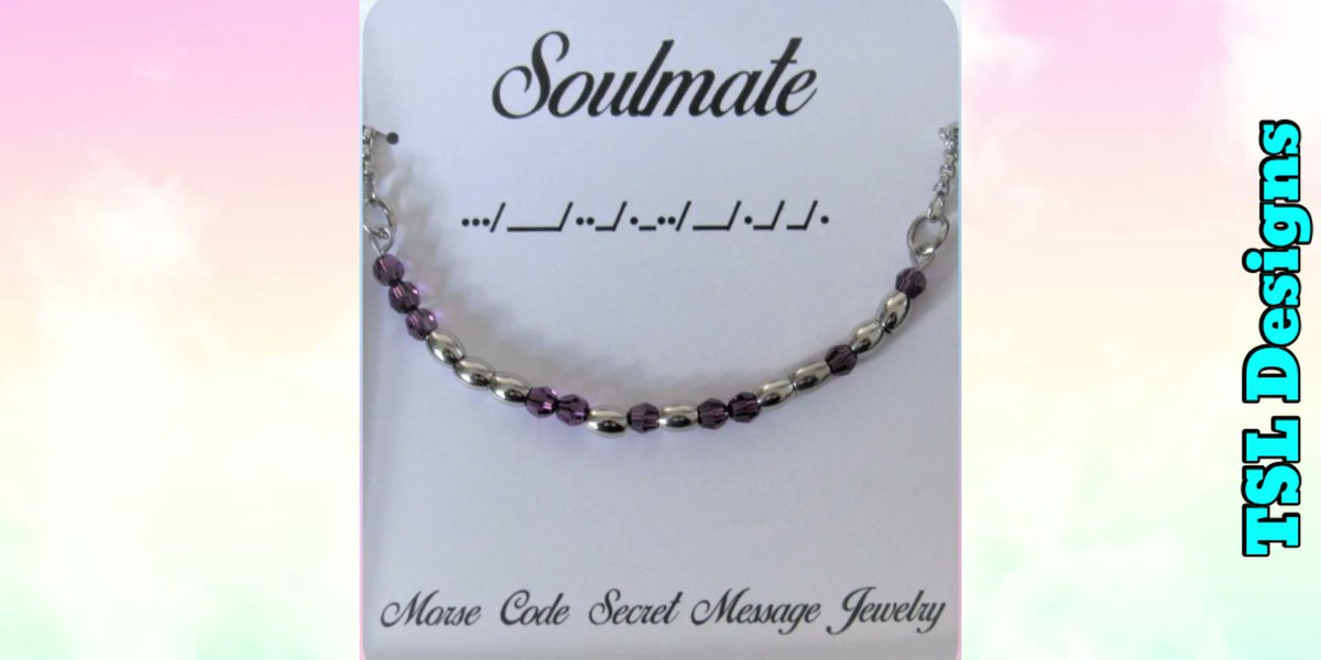 Soulmate Morse Code Stainless Steel and Swarovski Birthstone Adjustable Bracelet⠀⠀
buff.ly/3AuLyWc⠀⠀
#bracelet #bolobracelet #morsecodejewelry #morsecodebracelet #soulmate #handmade #jewelry #handcrafted #shopsmall #etsy #etsystore #etsyshop #etsyhandmade #e…