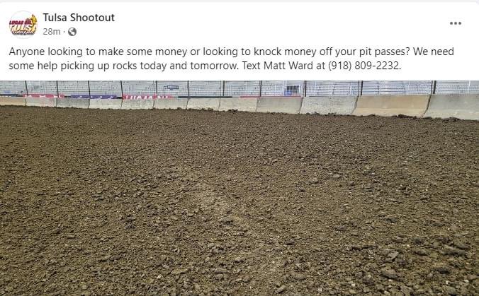 Bunch of idits track is gona be dusty as shi*t if u take out all the rocks . Obliviously they dont know how to preps a track !