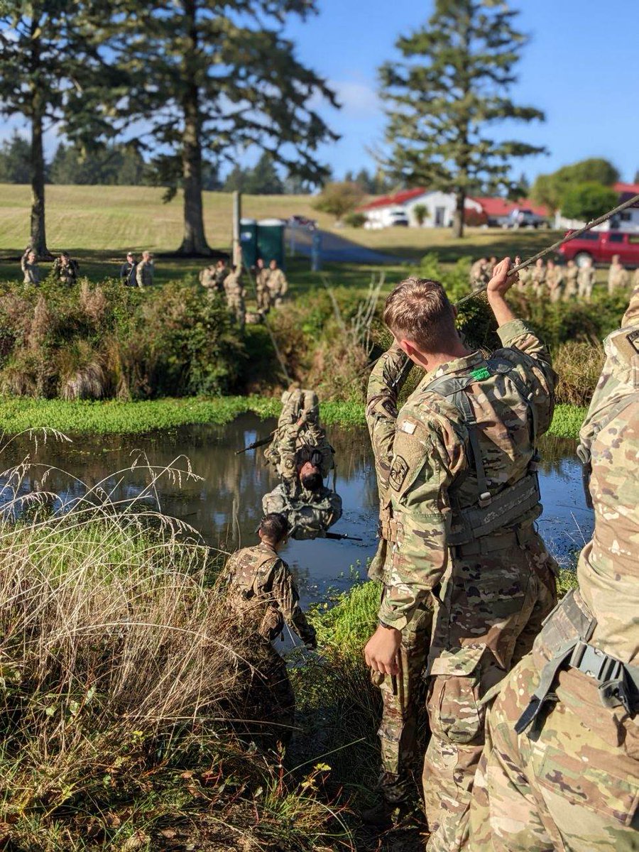 8th "Viking" Brigade Army ROTC (@8bdearmyrotc) on Twitter photo 🤔 Why did the cadet cross the one-rope bridge?
To get to Sandhurst!
📸 Photo by CPT Daniel Shull and MSG Derek Ertmer, <a href="/uoregon/">University of Oregon</a>
#ArmyROTC | #LeadershipExcellence | #PeopleFirst | #DecideToLead | #VikingStrong
<a href="/CG_ArmyROTC/">Brig. Gen. Maurice Barnett</a> <a href="/ArmyROTC/">Army ROTC</a> <a href="/JoinArmyROTC/">JoinArmyROTC</a> <a href="/TRADOC/">U.S. Army TRADOC</a> 🤔 Why did the cadet cross the one-rope bridge?
To get to Sandhurst!
📸 Photo by CPT Daniel Shull and MSG Derek Ertmer, <a href="/uoregon/">University of Oregon</a>
#ArmyROTC | #LeadershipExcellence | #PeopleFirst | #DecideToLead | #VikingStrong
<a href="/CG_ArmyROTC/">Brig. Gen. Maurice Barnett</a> <a href="/ArmyROTC/">Army ROTC</a> <a href="/JoinArmyROTC/">JoinArmyROTC</a> <a href="/TRADOC/">U.S. Army TRADOC</a>
