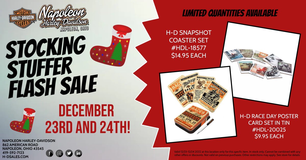 NapoleonHD's tweet photo. This Friday and Saturday! 🎅🏼🎁 https://t.co/LrLpkZpcVM