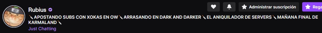 RubiusUpd's tweet image. 🔴 | Cambio de título