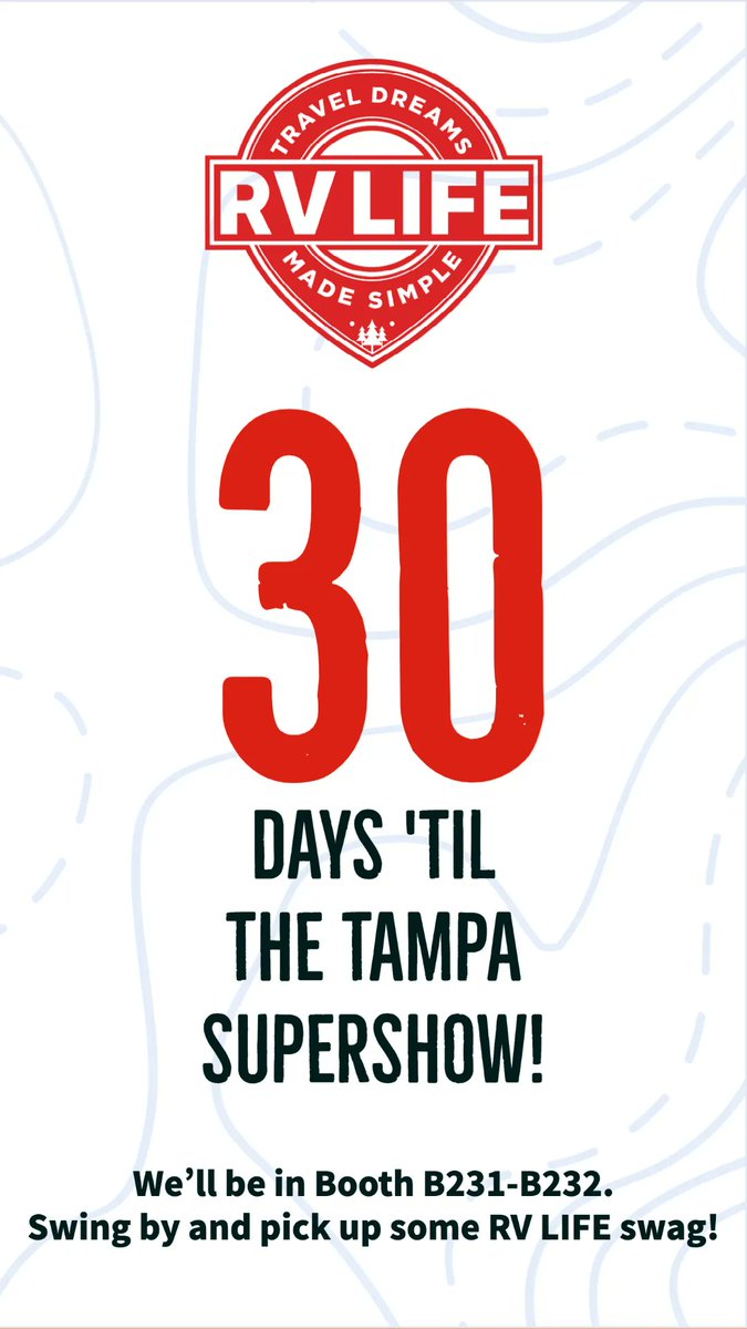 rvlife's tweet image. RV LIFE will be in Tampa for the SuperShow. Who else is in??
#tamparvshow #rvshow #rvevents #tampa #newrvs