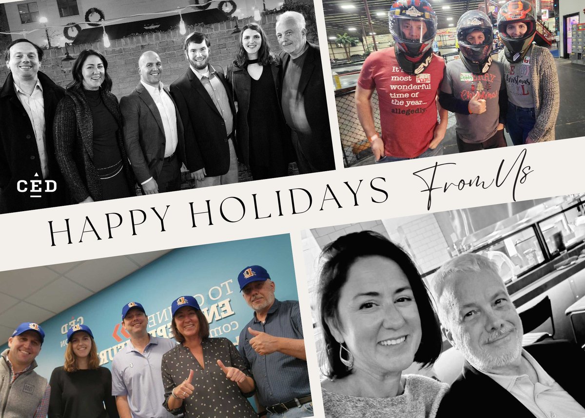 Wishing you a wonderful Holiday Season from all of us at CED!
<a href="/KellyRowell/">Kelly Rowell</a> <a href="/BrennanBarber/">Catherine Barber</a> <a href="/JayBigelow/">Jay Bigelow</a> <a href="/elainabade/">Elaina Bade</a>