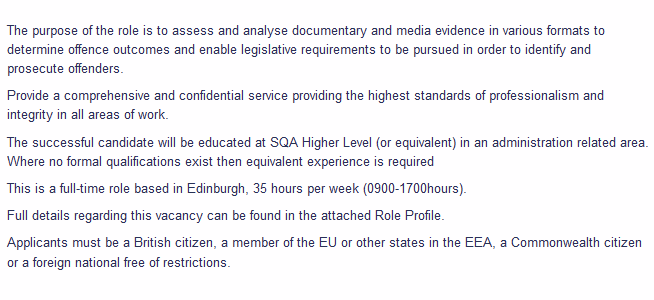 SpokesLothian's tweet photo. #SafetyCamera evidence analysis - full time job
🙋♀️Applications close midday 22 December
HERE-->https://t.co/vmEkTsIIfz https://t.co/xbWAW8cUwm