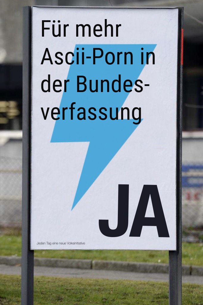 Jeden Tag eine neue Volksinitiative tweet media