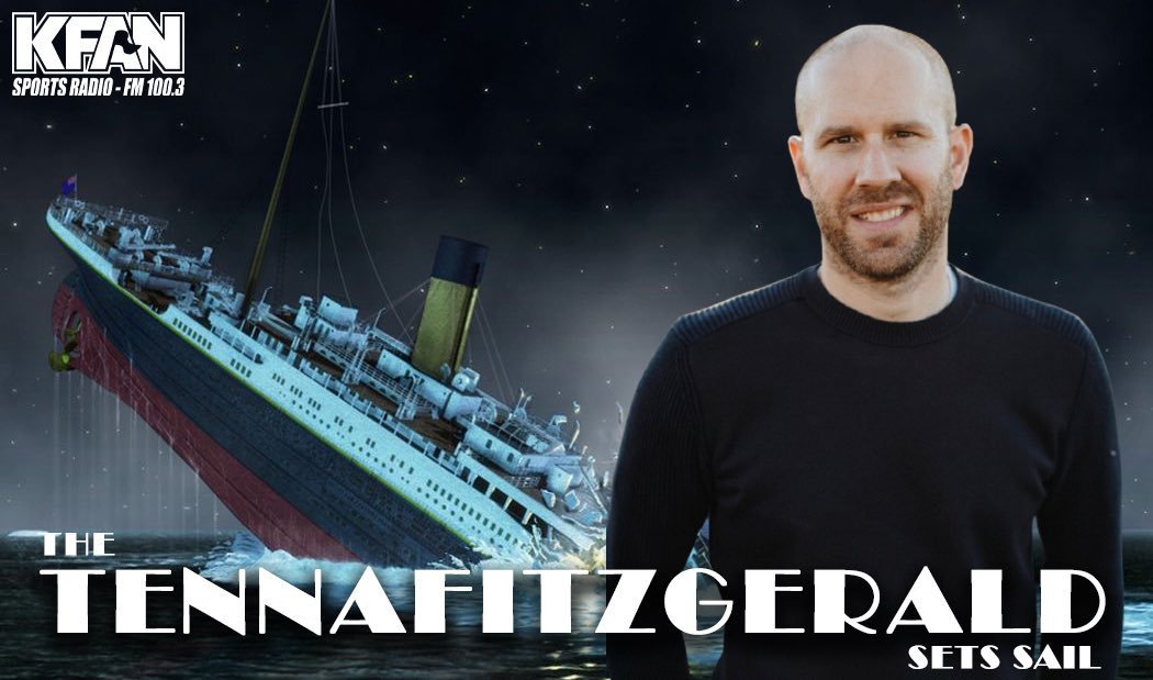 BrandonMileski's tweet photo. Day 2 of the Tennafitzgerald voyage:

1:00 - Wolves with @KFANFIGHTS #ANTourage

1:15 - Big Bytes

1:35 - Obligatory Daily NFL Headlines 

2:00-3:00 - @KFANRosen 

https://t.co/o8UpuxCc4O https://t.co/FKlxAQYeHp