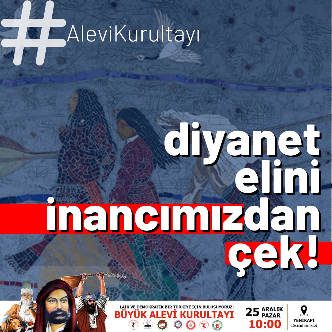 Laik ve Demokratik bir Türkiye'yi yeniden kuracağız demek için #AleviKurultayı 'nda buluşuyoruz...