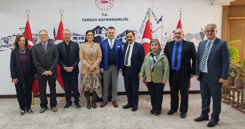 g_tarsus's tweet photo. TARDOBDER (Tarsus’ta Doğup Büyüyenler Derneği) yeni yönetimi Ümran Yıldırım başkanlığında Tarsus Kaymakamı Kadir Sertel OTCU’yu ziyaret ederek istişarelerde bulundu.
#TARDOBDER
#Tarsus https://t.co/qSuXSPJ4hq