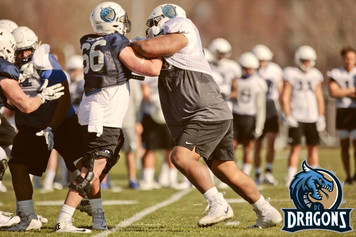 With the SFL Draft wrapping up on Sunday, the D.C. Dragons wasted no time getting their rookies on the field with Rookie Minicamp kicking off on Tuesday. Top pick Kano Fortson made his presence felt early dominating the first practice session and wowing onlookers.