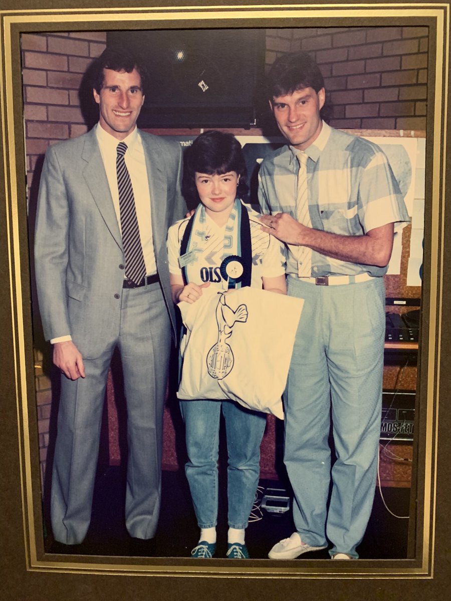 SpursLass71's tweet photo. @Gotham68 @No1THFCProgs And this was that day, my first but @GlennHoddle last game at the Lane where he scored a wonder goal 😁💙 https://t.co/kMUejOJBXc
