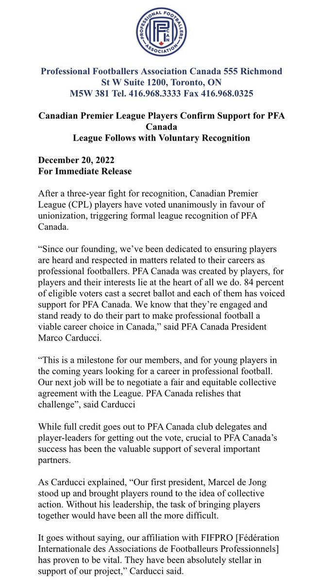 PFA Canada tweet media