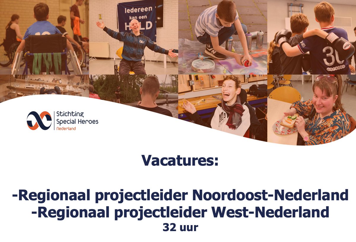 Hou jij van een actieve en gezonde leefstijl en wil je dat voor iedereen mogelijk maken? Misschien is de vacature voor een regionaal projectleider in Noordoost- (regio Zwolle) of in West-Nederland dan iets voor jou!
specialheroes.nl/nieuwsbericht/…