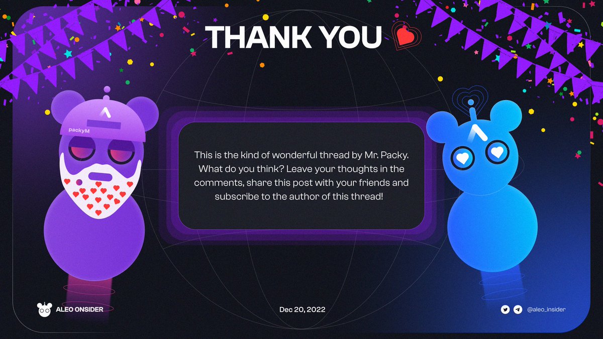 aleo_insider's tweet photo. Full article: https://t.co/LkBiq3RgHp
Author: @packyM 🌟
Thanks again for the great article! 💗 https://t.co/6iUqzLaJ0D