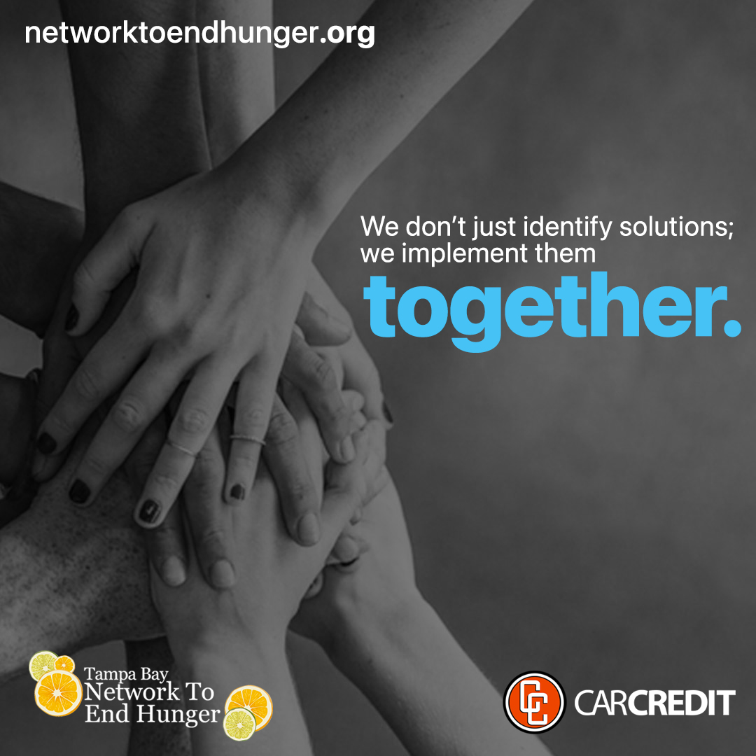 🍽 We believe that working together, rather than separately, is smarter, more efficient, and more rewarding.✨ networktoendhunger.org carcredittampa.com #tampabay #tampa