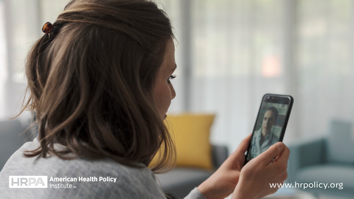 AmericanHPI's tweet photo. The American Health Policy Institute @HRPolicy applauds lawmakers for including an extension of #telehealth benefits for employees and their families in the latest year-end omnibus. #mentalhealth https://t.co/Yt1Rsiutxz @chuckschumer, @LeaderMcConnell, @SpeakerPelosi @GOPLeader https://t.co/V0i3PIQuDM