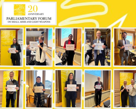 ParlForumSalw's tweet photo. Warm gratitude to all panellists &amp; participants for joining @ParlForumSalw’s 20th Anniversary Seminar in @Sverigesriksdag on Dec 14 on MPs' role in reducing illicit #SALW for #Peace. Thank you to hosts Hon. @Olle_Thorell &amp; Hon. Magdalena Thuresson #PFSALW20Years #WordsOverBullets https://t.co/6AssqT6qWw