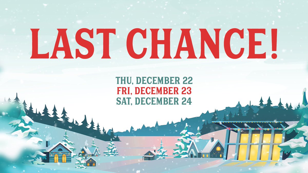 EnchantedNPole's tweet photo. This week is your LAST WEEK to visit the Enchanted North Pole 🚨 

Explore the magical wonderland as you enjoy hot cocoa, visit with Santa, and much more! Book your experience now at https://t.co/cSZ1yolucv https://t.co/YfuDpywlhu
