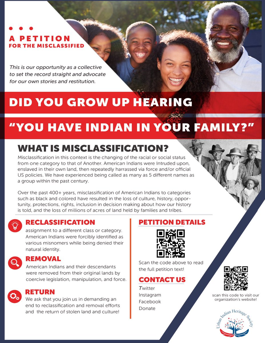 <a href="/KyrieIrving/">Kyrie🤞🏾</a> <a href="/KyrieIrving/">Kyrie🤞🏾</a> can you repost the Urban Indian Heritage Society’s petition again pls? This is PARAMOUNT to the future of misclassified American Indians &amp; we could really use the support! Thx! <a href="/UihsOrg/">urbanindianheritagesociety.org</a> #werestillhere #operationcornbread