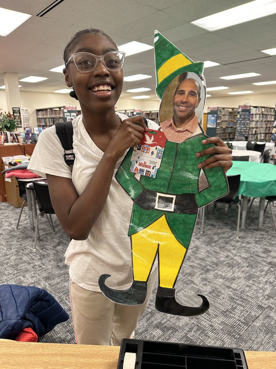 Aniyah found the Elf today.  Congratulations Aniyah!