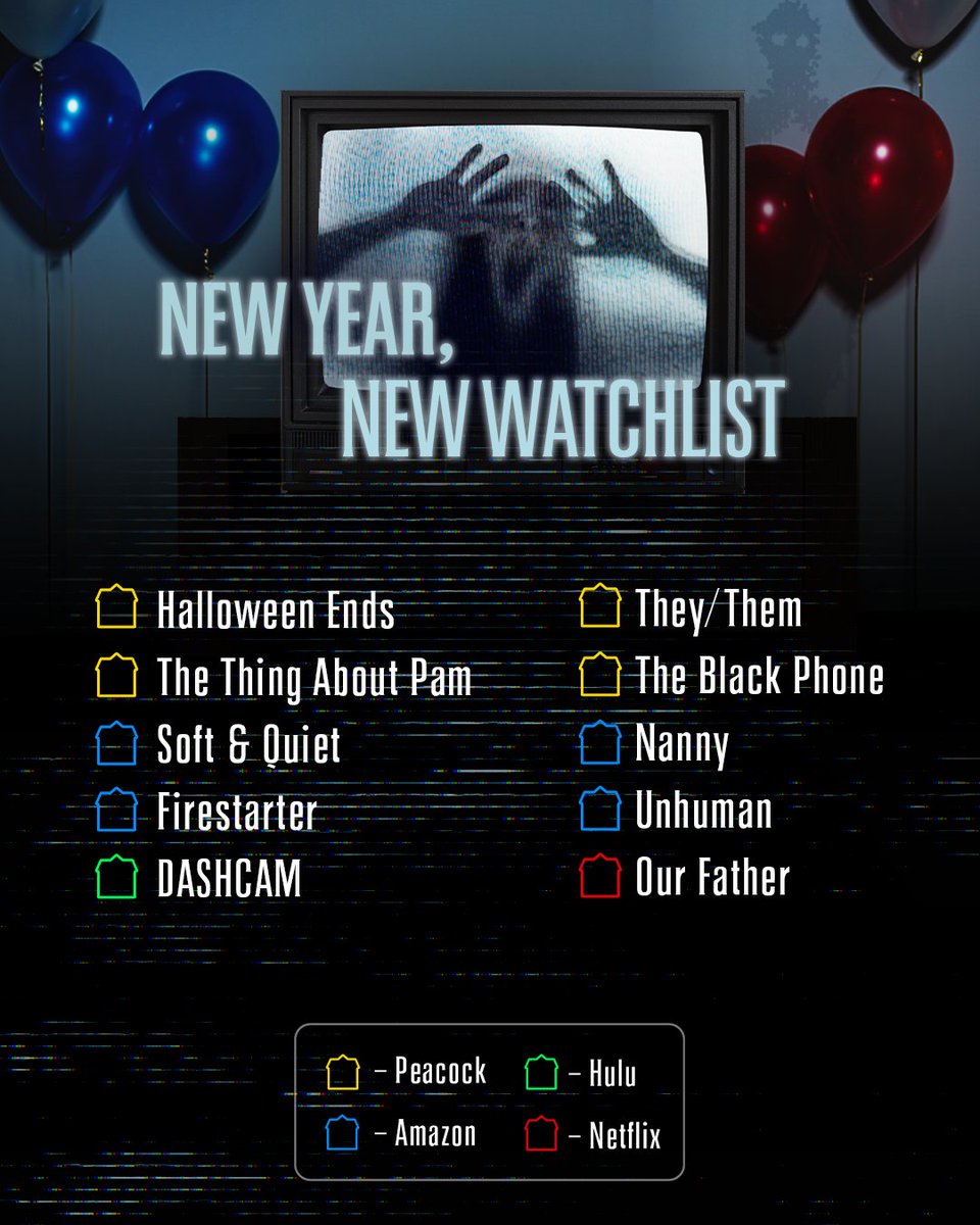 blumhouse's tweet photo. It’s bad luck to start the new year without a little Blumhouse fix. #Blumhouse https://t.co/NBysSDlxhE