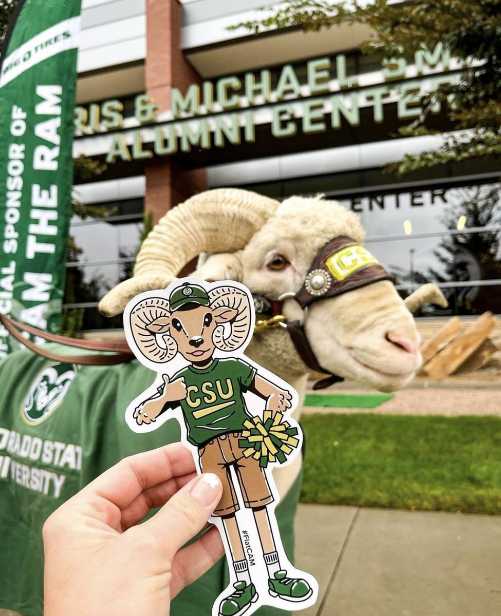CSUAlumni's tweet photo. 2022 has been the year of #FlatCAM! ๐ #FlatCAM has appeared at CSU games, tailgates, Commencement, and pretty much everywhere. ๐คฉ If you donโt have your #FlatCAM yet, drop by the Smith Alumni Center to pick one up. Cheers to #FlatCAM in 2023! ๐ https://t.co/7ZC72Ea13H