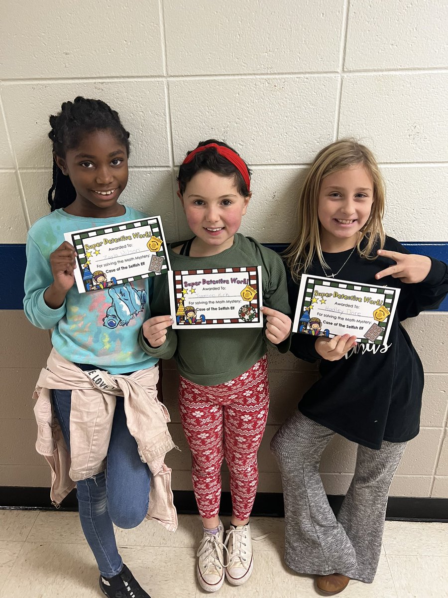 waver_erin's tweet photo. These students had super detective work! They solved the Math Mystery: Case of the Selfish Elf. Spoiler alert…the selfish elf was Pepper Chillyflake!!! @Bostonkidscount https://t.co/S3QP17rkj7