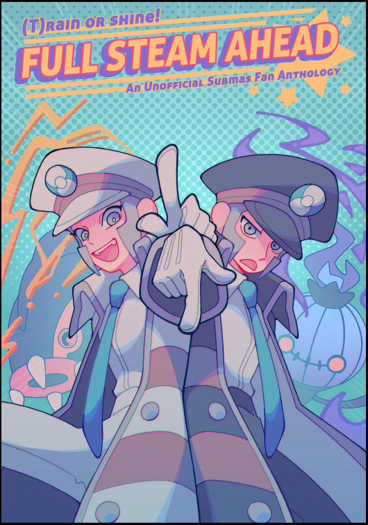 princehoneytea's tweet photo. now that @SubmasZine is nearly done delivering leftovers, here's the cover work! i did the sketch/composition and @daysneezes did the gorgeous final art, with logo created by @artist_black 😋 https://t.co/XmJ65Lz0Mv