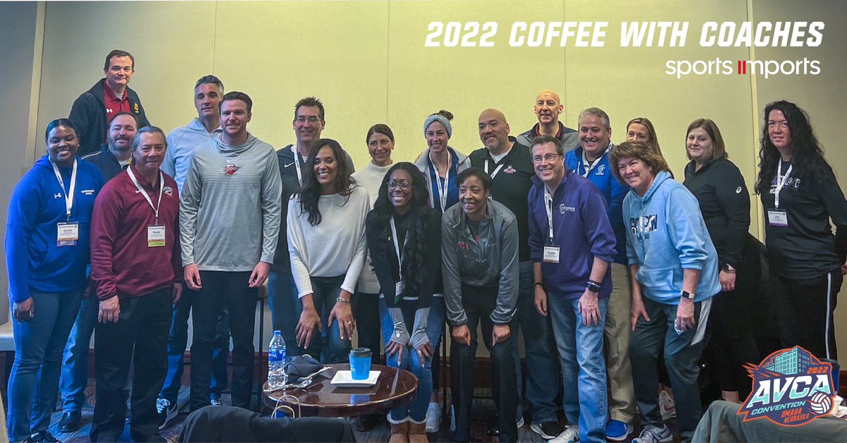The 2022 Coffee with Coaches event was a big success! We enjoyed witnessing coaches learn from the best! Thank you to head coaches @NDCoachRockwell, @HughMcCutcheon, and Kevin Hambly for helping us support volleyball coaches in the community. #CoffeeWithCoaches #SportsImports
