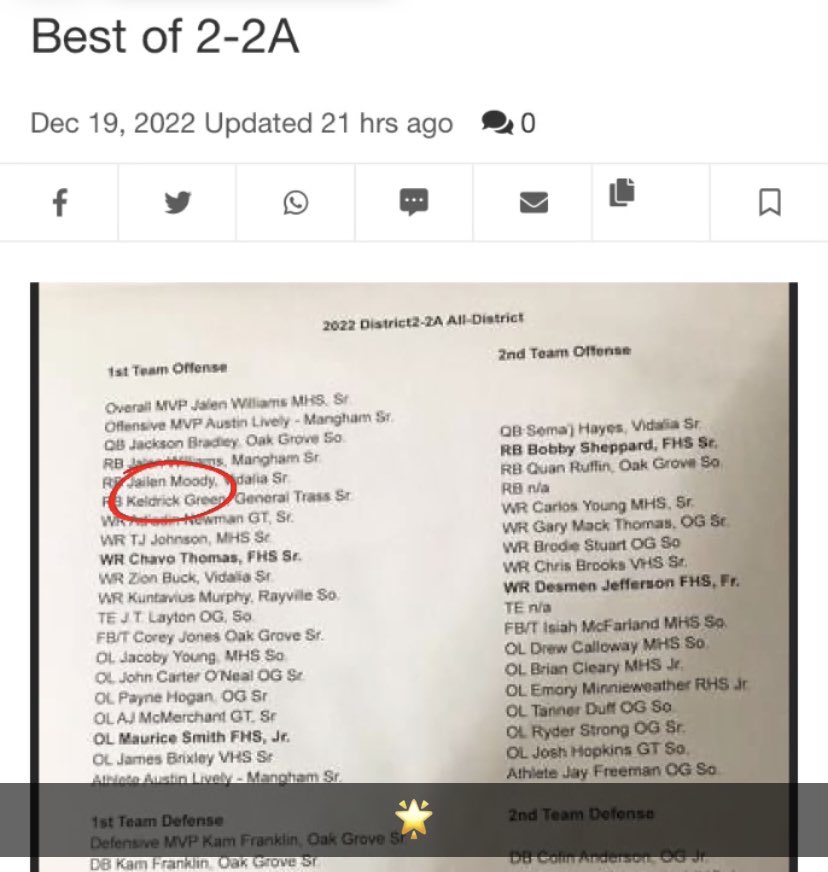 #AGTG 1st Team All District ⭐️