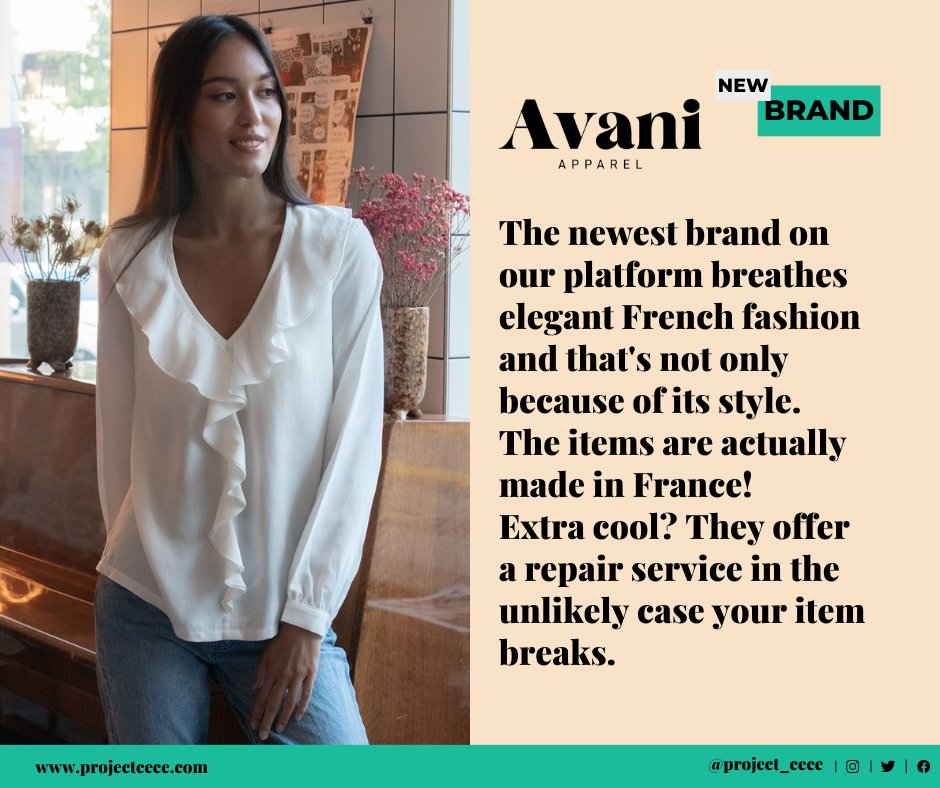 Project_Cece's tweet image. We can't get over how much we like the newest brand on our platform. So classic and elegant ánd made in France! 🇫🇷

Mais oui, check out their items here 👉 cece.eco/JxNJb

 #jenesaisquoi #frenchstyle #sustainablebrand #madeinfrance