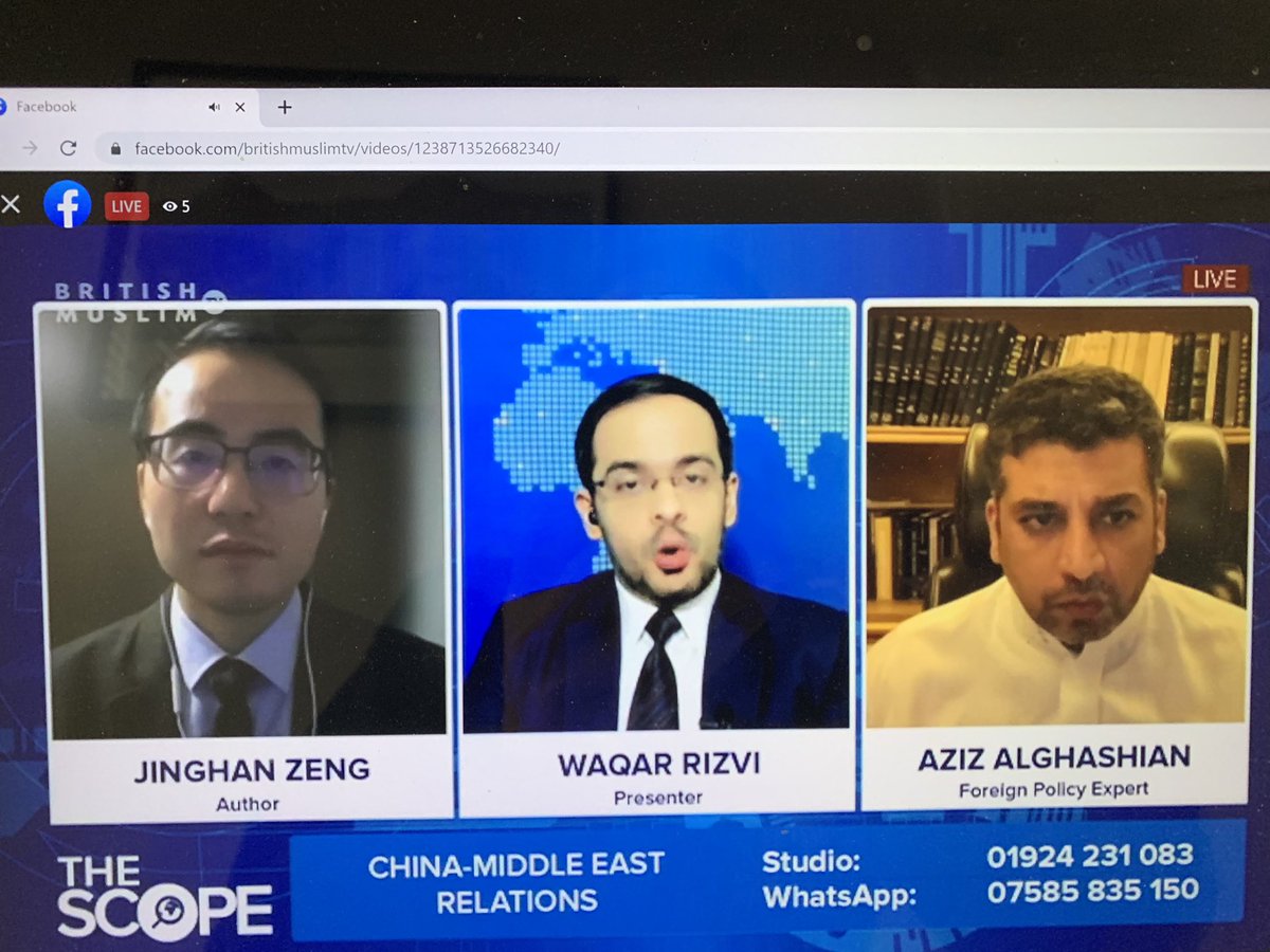 foleyse's tweet photo. Nice to see @AzizAlghashian talk about Saudi-China ties with @waqarhrizvi and Jinghan Zeng on @BritishMuslimTVโs #THESCOPE. https://t.co/dL5havQhn1