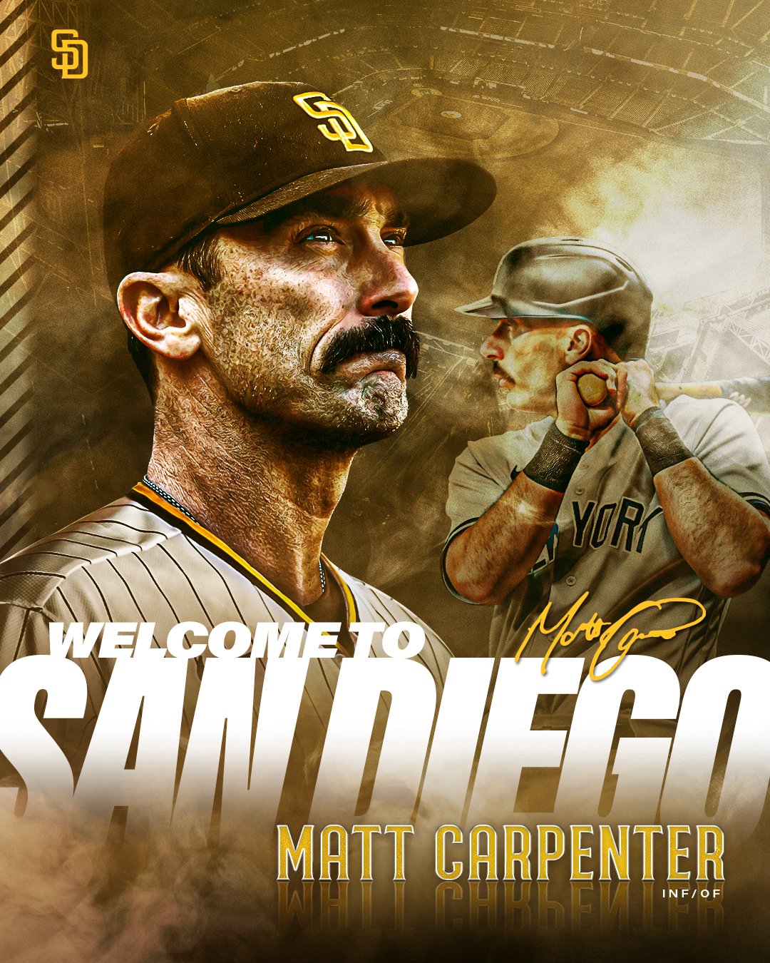 San Diego Padres on X: The #Padres have signed Matt Carpenter to a  one-year contract through the 2023 season. Details:    / X