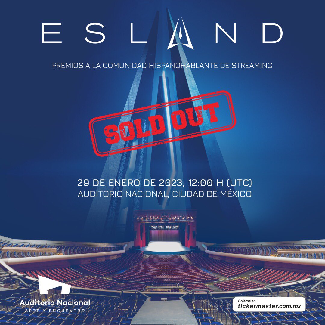PremiosESLAND's tweet photo. 🏅 SOLD OUT 🏅

No nos lo creemos, en menos de 24 h hemos vendido todas las entradas de la 2ª edición de los ESLAND. Llevar los premios a México es todo un reto pero con vuestra acogida y vuestras ganas todo es más fácil.

Solo podemos decir gracias... Esto es solo el principio. https://t.co/PisrjZDuMc