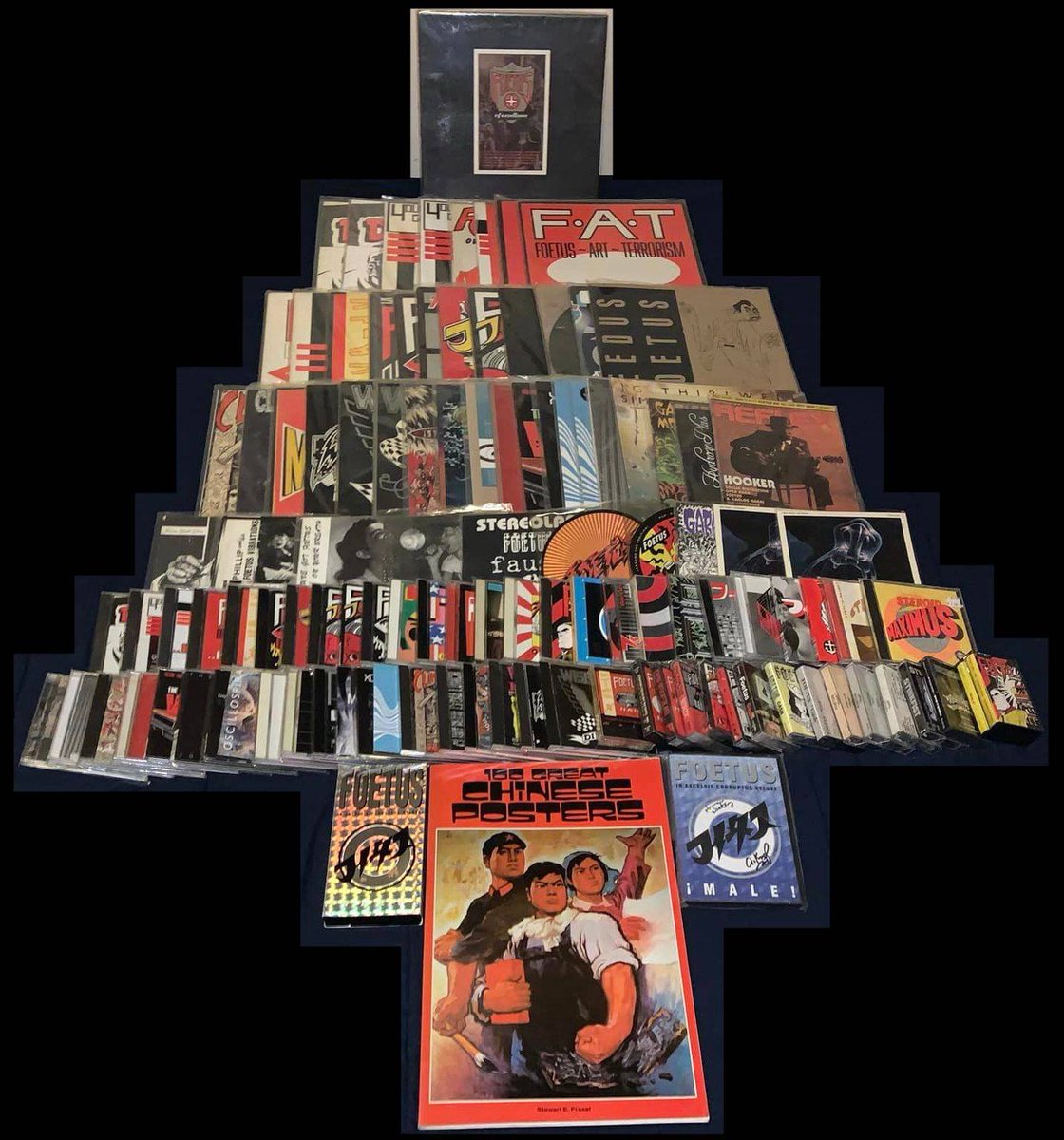 The tree is hoisted this year courtesy of the collection of Joey Pan. Seasons Foetings!