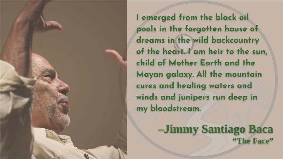 Time to immerse myself in your words!

Happy birthday, Jimmy Santiago Baca!   