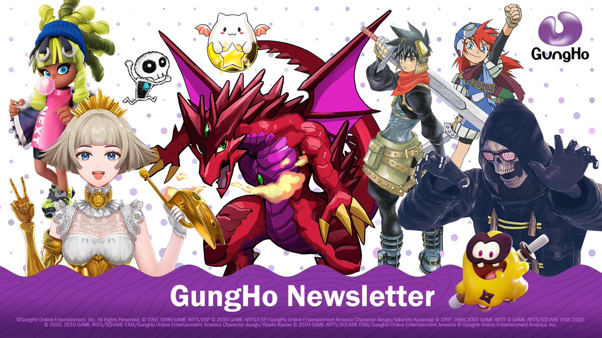 GungHo_America's tweet photo. GungHo's December Newsletter COMING SOON 👀

From #GRANDIA's 25th Anniversary to @LETITDIETheGame's Phase 3 update, we have so much to celebrate! 

... There may even be a little giveaway as well 🤭

You don't want to miss this one! ✨ 
SUBSCRIBE NOW: https://t.co/iT58uIcX8T https://t.co/hLiVZ1rpqB