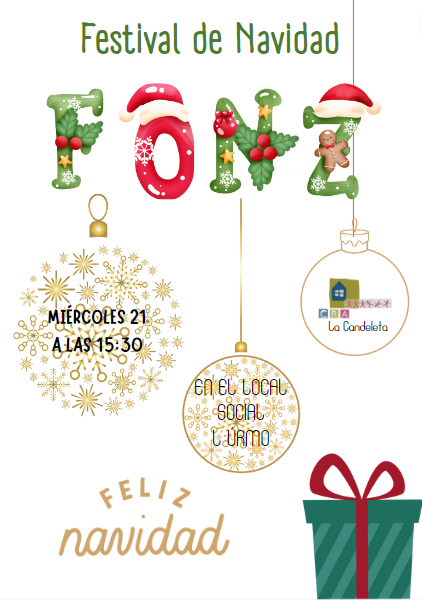 Mañana, festival de Navidad del Colegio de #Fonz