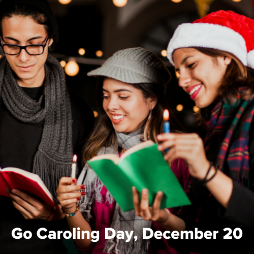 MarketShareFin's tweet photo. Celebrate the season and go caroling! Gather your friends and family and get your songbird on. Sing all the Christmas songs you sang growing up or in your school choir. Who knows, you may even get strangers to participate. #gocarolingday https://t.co/XexeLOAnhO