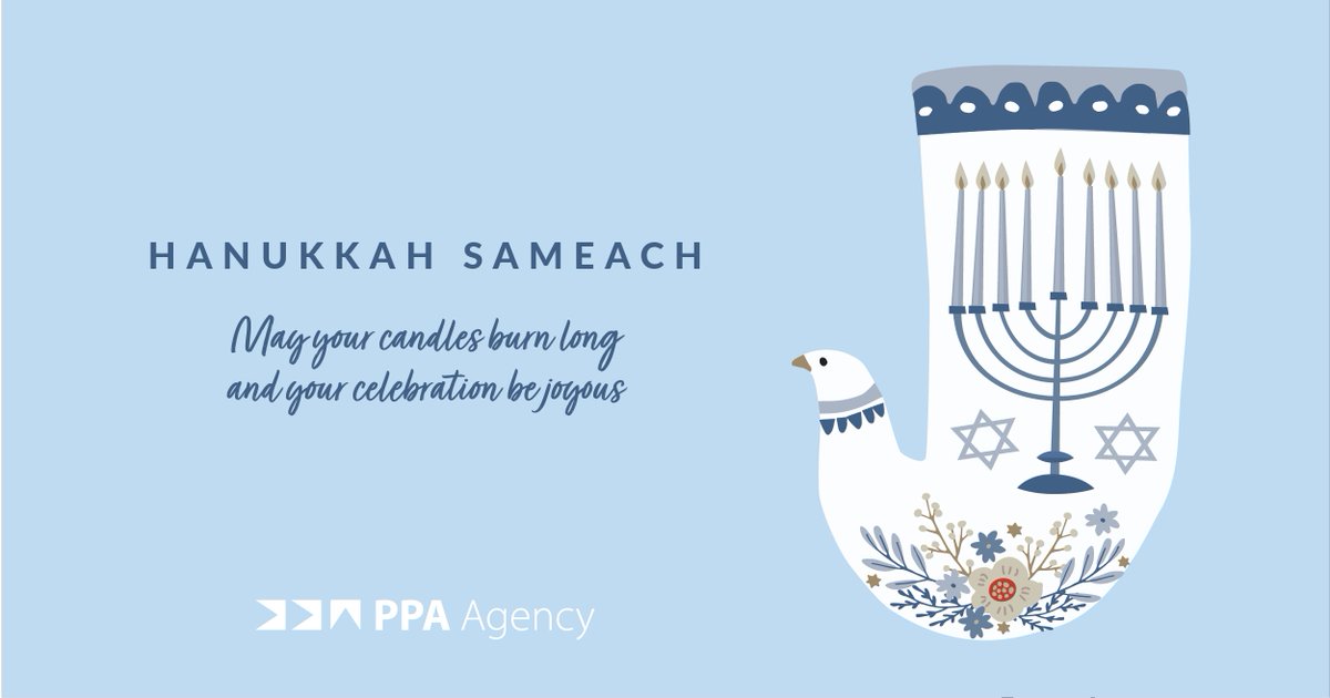 PPAColumbus's tweet photo. May you enjoy this #Hanukkah season filled with love and light. Hanukkah Sameach! #PPAAgency https://t.co/kHXFBMJVqw