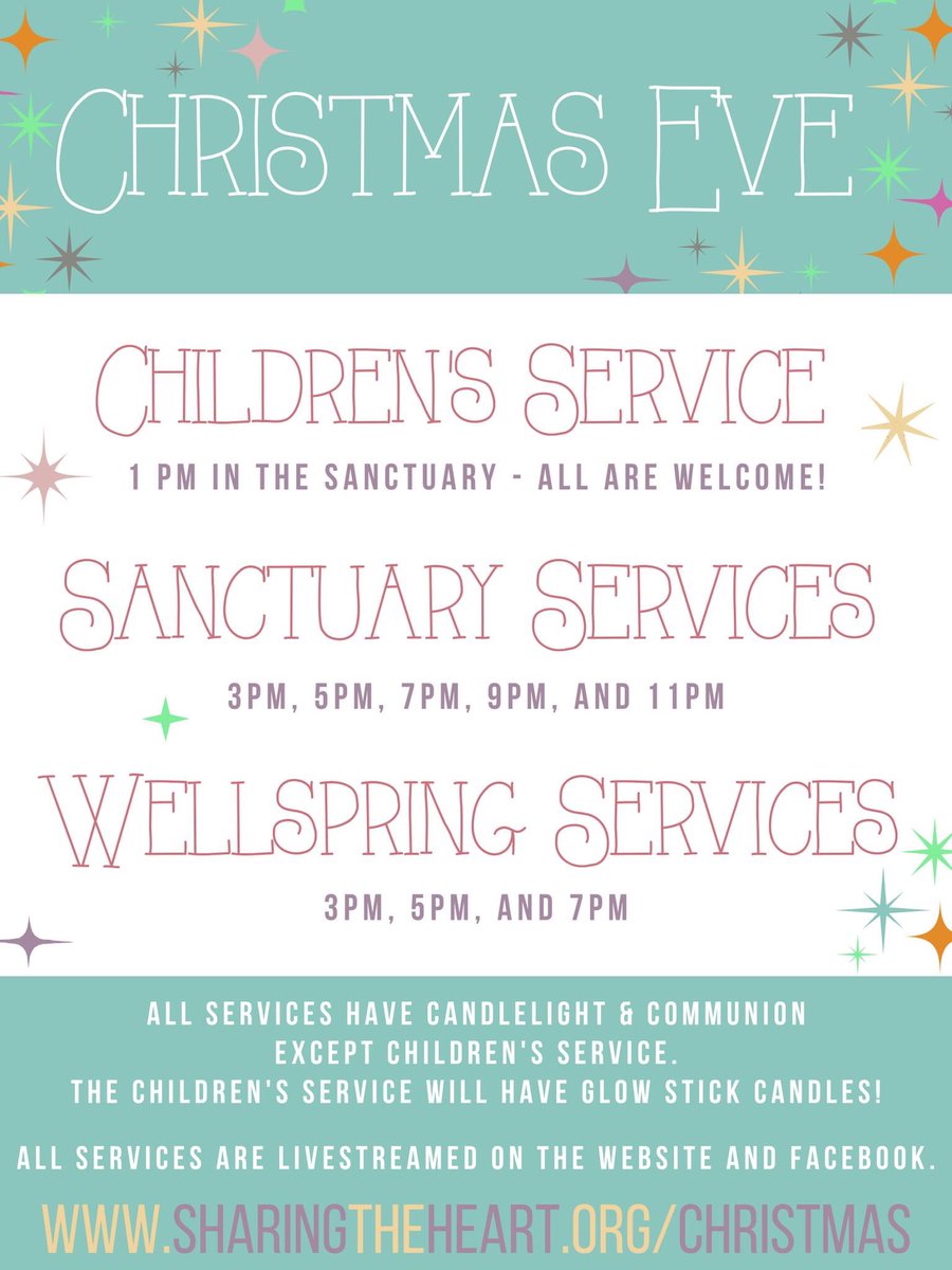 We're excited to welcome you on Christmas Eve!  Please share this tweet to invite others as we share the heart of Christ from the heart of McKinney.