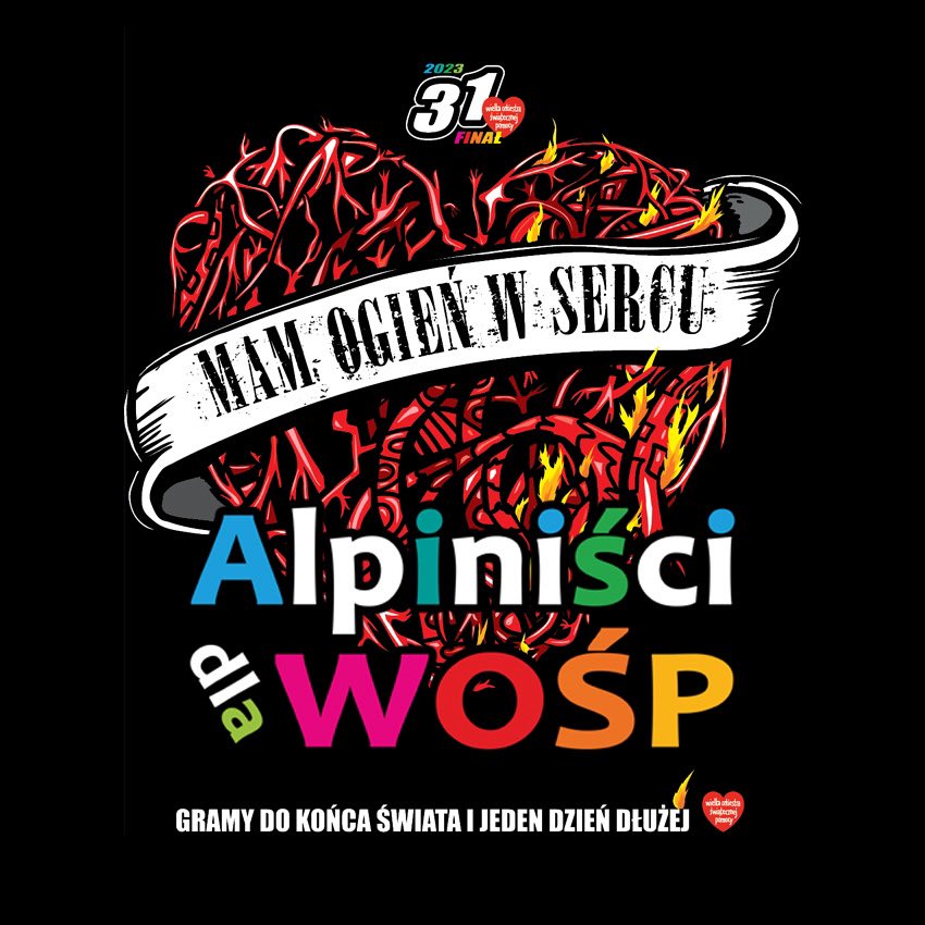 Z przyjemnością informujemy iż kolejna edycja #alpiniscidlawosp rozpocznie się 15.01 w Górnośląskim Centrum Zdrowia Dziecka w #Katowice a zakończy 29.01 w Centrum Zdrowia Dziecka w #Warszawa. Jak dotychczas będziemy działać jeden dzień dłużej czyli do 30.01 ❤️ #wosp2023 #WOSP2023