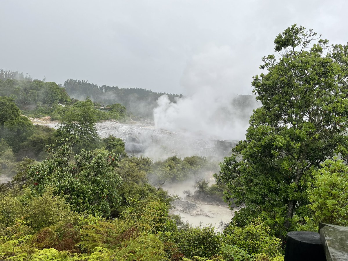 marnicpatterson's tweet photo. It’s #traveltuesday in #rotorua #newzealand and we’re watching (and smelling) the #tepuiageyser on our #vikingoceancruise. #visitnewzealand #rotoruanewzealand #beautifulrotorua #myvikingstory #vikingoceancruises #travelwritersuniversity #IFWTWA #travelphotographer #phototraveler https://t.co/D4DzchvWde