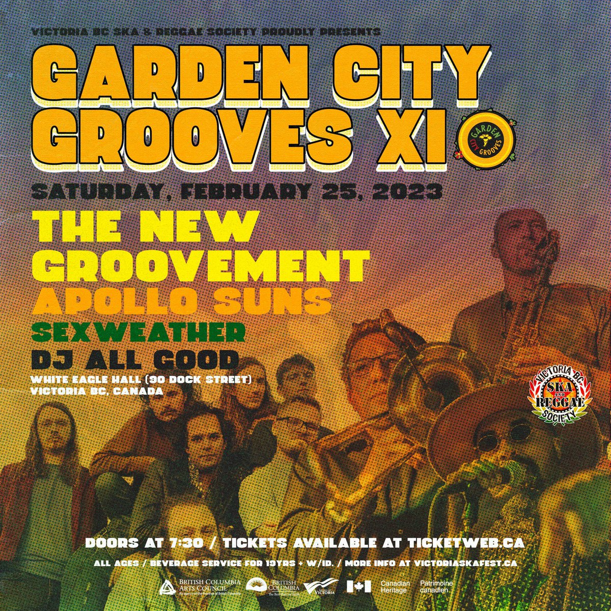 gardengrooves's tweet photo. Garden City Grooves XI
Feb. 23 - 25, 2023
White Eagle Hall 
All ages, tickets https://t.co/8dFoALI8wd https://t.co/HaHlpi0MX0